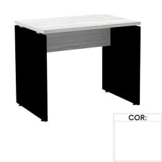 Mesa De Escritório Pé Painel Pe25 Em Mdp 120 X 60 Cm Branca C