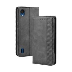 Capa para ZTE Blade Blade A5 2019, capa flip de couro para ZTE Blade Blade A5 2019, capa magnética retrô para celular, capa carteira de telefone com compartimentos para cartão