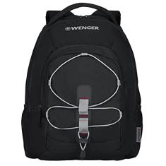 Mochila para Laptop Wenger Mars, Preta/Cinza, 26 Litros