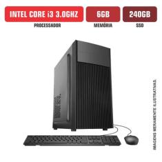Computador Flex Computer Intel Core i3 6Gb SSD 240Gb Com Kit Windows 1
