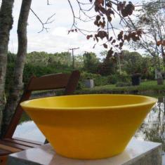 Vaso Planta 40x15 Bacia de Mesa Polietileno - BGPLASTICOS, AMARELO GIR