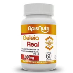 Geleia Real 500mg 60 cápsulas - ApisNutri