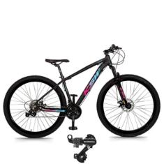 Bicicleta Aro 29 Ksw Xlt 21v Aluminio Leve Cambio Traseiro Shimano Ind