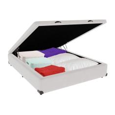 Cama Box Baú Casal 138x188 Branco - Beleza e Funcionalidade