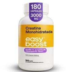 Creatina Monohidratada 100% Creatine Easy Boost Pura 180caps