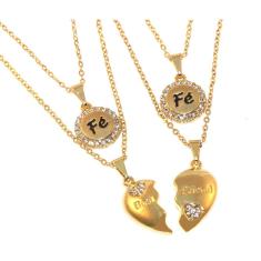 Colar Cordão Minhas Amizade Amiga Best Friends Folheado 18k