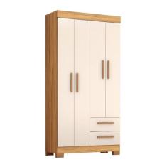Guarda-Roupa com 4 Portas e 2 Gavetas NT6010 Notável Móveis, Freijó Tr