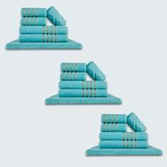 Jogo De Toalhas 18 Ps Coleo Montreal 100% Algodo Verde - Toalhas Beka