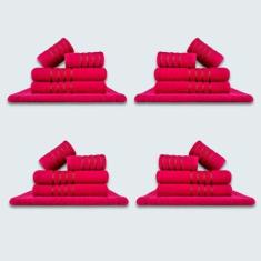 Jogo De Toalhas 20 Ps Coleo Montreal 100% Algodo Rosa - Toalhas Beka