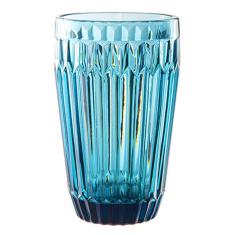 Jogo De 6 Copos Bretagne Em Vidro 355Ml A13cm Cor Azul