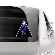 DIYthinker Adesivo de carro com imagem de natureza de água-viva do oceano, decalque de bagagem de motocicleta