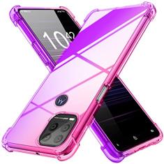 YDIHIHO Capa para celular Moto G Stylus 5G 2021 Moto G Stylus 5G [Gradiente] Capa de TPU (poliuretano termoplástico) transparente, macia, antiderrapante, não amarela, para Motorola G Stylus 5G