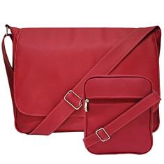 Kit Bolsa Pasta Carteiro Masculina Tiracolo E Shoulder Bag