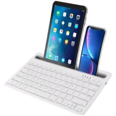 Teclado sem fio Bluetooth, conecta 2 dispositivos simultaneamente, tec