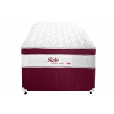 Cama Box Conjugado Solteiro: Colchão Molas Bonnel Rubio Euro Pillow (8