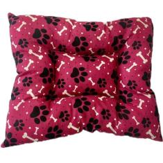 Cama Colchonete Pet ou Cat Rosa 50x40cm Tamanho P