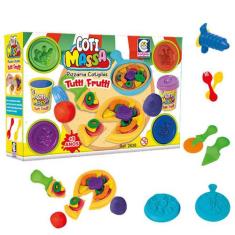 Massinha Modelar Pizzaria Massa C/ 7 Acess. - Cotiplás