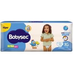 Fralda Babysec Ultrasec Galinha Pintadinha Tam. XG 11 a 14kg 56 Unidad