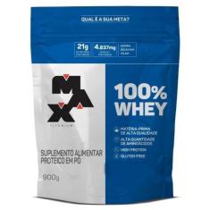 100% Whey Pote 900g - Max Titanium, Baunilha