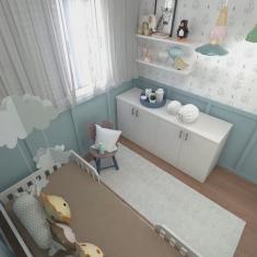 Kit com Cama Solteiro e Armário Baixo Montessoriano Yescasa