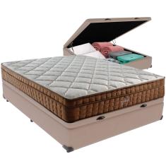 Cama Box Baú e Colchão Anjos Star Pillow In  Casal Anjos