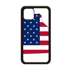 Missouri USA Mapa Estrelas e Listras Bandeira Formato para iPhone 12 Pro Max Capa para Apple Mini Mobile Case