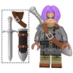 Boneco Blocos De Montar Trunks Espada Black Dragon Ball