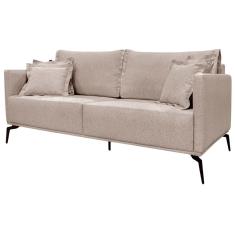Sofa Liv 2 Lugares 160cm Pes Aço Linho 231 Areia Ezz