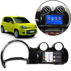 Kit Multimídia Carplay Uno Fiorino 2011 A 2015 7 Pol MP5 + Câmera de r