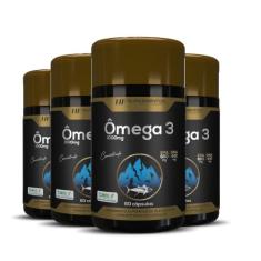 4x OMEGA 3 ALASCA 33/22 CONCENTRADO 1450MG 60CAPS PREMIUM - HF SUPLEME