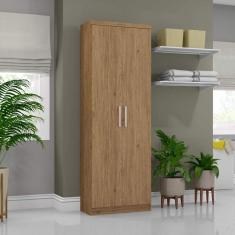 Armário Multiuso 2 Portas 6 Prateleiras Happy Espresso Móveis Rústico