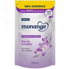 Sabonete Líquido Monange Flor de Lavanda Refil 200ml