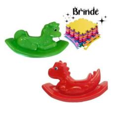 Gangorra Infantil Unicórnio e Dino – Conjunto com 4 Tatames Coloridos