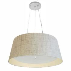 Lustre Pendente Cone Md-4015 Cúpula Em Tecido 25/60x50cm Rust