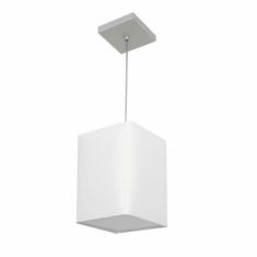 Lustre Pendente Quadrado Md-4007 C pula Em Tecido 25/16x16cm