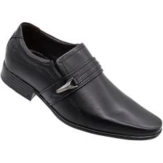 Sapato Social Masculino Pegada Parigi em Couro Preto - 44