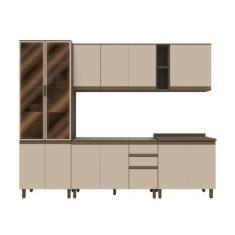 Cozinha Modulada 6 Peças 13 Portas 2 Gavetas Sem Tampo Connect Henn, D