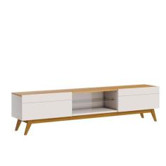 Rack Bancada Smart Estante Home Sala De Estar Tv 65 Polegadas 2 Gaveta