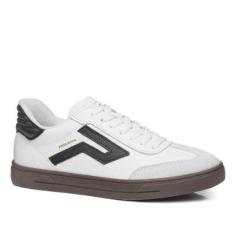 Tênis Pegada Feminino em Couro Branco 211154-03-Feminino