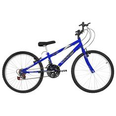 ULTRA BIKE Bicicleta Bikes Rebaixada Aro 24 – 18 Marchas Azul