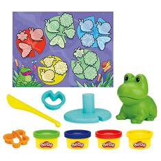 Play-Doh Um Dia na Lagoa - Kit Inicial com acessórios e 4 cores de massa de modelar, conjunto de massinha para meninos e meninas, para crianças a partir dos 3 anos