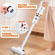 Aspirador De Pó Portátil Sem Fio Potente Limpeza Eficiente - Desert