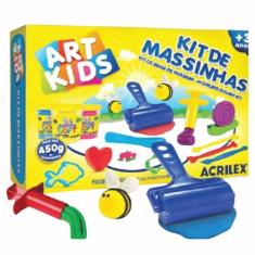 Kit de Massinhas 4 com 450gr de Massa para Modelar Acrilex