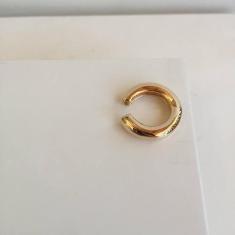 Piercing Liso Redondo Maior Banho Ouro 18K - Claire Semijóias