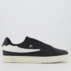 Tênis Fila FX Court 70 Preto e Branco-Masculino