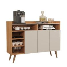 Buffet Celta Nature/Off White  Germai Móveis