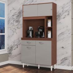 Armário de cozinha marrom 90cm - Duda