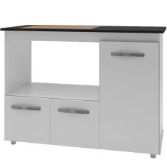 Balcao Para Cooktop 5 Bocas 114cm 9475 Branco Mobbs Branco