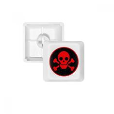 Red Dangerous Chemical Radiation Symbol Keycap Teclado mecânico PBT Gaming Upgrade Kit