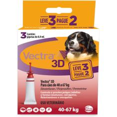 Vectra 3D para Cães de 40 a 67 Kg 8 mL - Leve 3 Pague 2